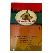 Cinco de Mayo Ephemera Coupon Mexican Food Drinks Restaurant Algona Iowa - £3.09 GBP