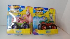 SpongeBob SquarePants Hot Wheels.Monster Trucks Patrick And Plankton 1:64 Diecas - $21.84