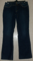 Excellent Womens Carhartt Relaxed Fit Dark Distressed Boot Cut J EAN S Size 12 T - £29.27 GBP