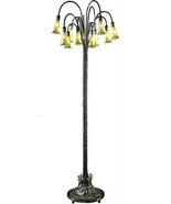 Floor Lamp DALE TIFFANY LILY Transitional Antique Bronze Gold Verde Verd... - £2,596.62 GBP