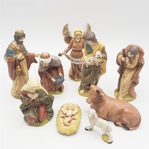 Lot of 9 Nativity Set Figures Christmas Creche - £44.35 GBP