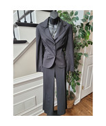 Laundry Women 2 Piece Suit Size 8 Black Wool Striped Long Sleeve Single ... - $78.79 CAD