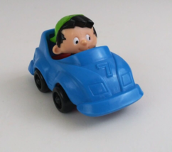 Vintage 1993 Bobby&#39;s World Blue Wagon Race Car McDonald&#39;s Toy - £3.73 GBP