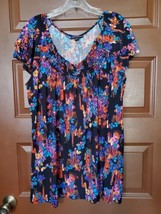 Fashion Bug Womens Shirt SIze XL Colorful Short Sleeve Blouse  - £9.48 GBP