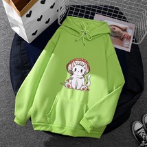 Kawaii Long Sleeve Hoodie  Cat Printing Sweatshirts For Teen Girls Aesthetic Clo - £55.47 GBP