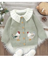 NEW Boutique Farm Chicken Toddler Girls Boys Cardigan Sweater - $21.79 CAD