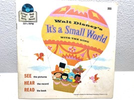 Vintage WALT DISNEY It&#39;S A Small World DISNEYLAND 323 VG 45 7&quot; Record 19... - $72.28 MXN