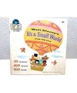 Vintage WALT DISNEY It&#39;S A Small World DISNEYLAND 323 VG 45 7&quot; Record 19... - $72.05 MXN