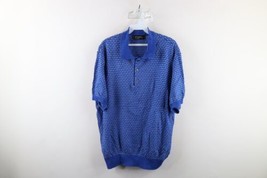 Vintage 90s St Croix Mens Large Checkered Knit Collared Pullover Polo Shirt USA - £54.40 GBP