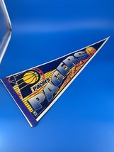 Vintage Indiana Pacers 90s Nba Basketball Logo Pennant 30&quot; - £6.02 GBP