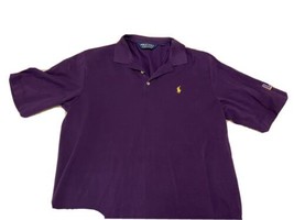 Ralph Lauren Polo  LSU Tigers Logo Purple Polo Golf  Shirt - £14.76 GBP