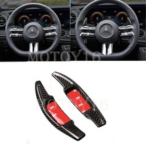 2PCs Real Genuine Carbon Fiber Shifter Paddles Extension for New W213 E2... - £59.63 GBP