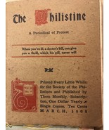 The Philistine Periodical Of Protest March 1909 Booklet - £7.79 GBP
