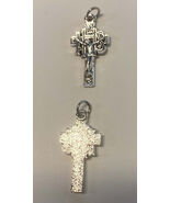 Celtic  Crucifix Pendant 1.00&quot; Silver Plated,  New #15 - $2.00