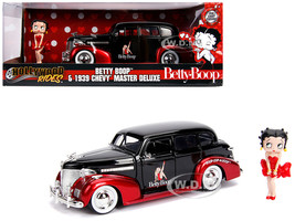 1939 Chevrolet Master Deluxe Black with Betty Boop Diecast Figure &quot;Holly... - $65.00