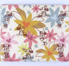 WDW Disney Store Retired Minnie Mouse Pastel Flowers PC Mouse Pad Faux L... - £15.09 GBP