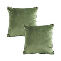 SOGA Set of 2 Velvet 45cm Soft Decorative Throw Pillow Covers (Sage Green) - €57,27 EUR
