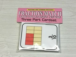 Fractions Match - Cards for Learning Center - Three Part Card set - Montessori - £8.79 GBP