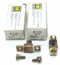 LOT OF 2 NIB SQUARE D A1.16 OVERLOAD RELAY THERMAL UNITS A116 - $18.95