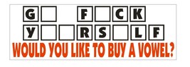 Go F@#K Yourself Funny Bumper Sticker Or Helmet Sticker D924 Gag Gift - $1.39+