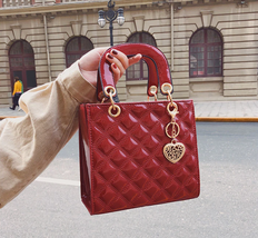 Tote bag New Fashion High Quality Patent Leather Women&#39;s Designer Handbag - $39.99