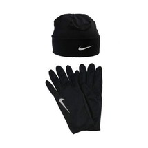 NIKE Men Dry Cap and Glove Set - Black/Silver, Small/Medium - £31.23 GBP