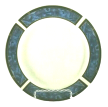 Gibson Royal Duchess Blue Luncheon Salad Plate 7&quot; Blue Marble Gold/Black Rim - £4.09 GBP