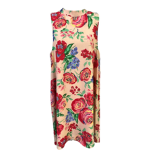 Everly Womens Shift Dress Multicolor Floral Keyhole Mock Neck Sleeveless M - $24.69