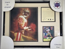 1995 Jerry Rice San Francisco 49ers Framed Kelly Russell Lithograph Print Photo - $19.95