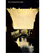 Postcard Boulder Dam NV-Nevada View At Night 1941 Linen Unposted - $182.58 MXN