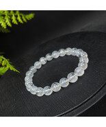 Brazilian Blue Needle Quartz Beaded Bracelet 8mm - $174.99