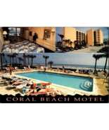 Coral Beach Motel Multi View Ormond Florida Cablevision Vintage Postcard - $27.63