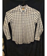 Men&#39;s Hugo BOSS Orange Label sz XXL Plaid Long Sleeve Shirt - $15.84