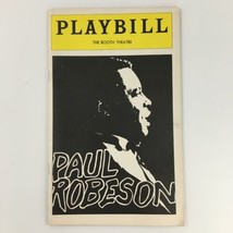 1978 Playbill The Booth Theatre Paul Robeson James Earl Jones and Burt Wallace - £20.92 GBP