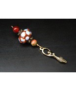 Red Carnelian and Unakite Earth and Water Gold Birth Goddess Blessingway... - $16.00