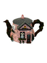 Hometown Teapot Cottage House Figurine Tea Pot Home Town Boutique Store Shop vtg - £23.70 GBP