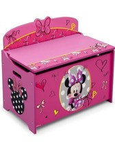Disney Minnie Mouse Deluxe Wood Toy Box by Delta Children - £48.30 GBP