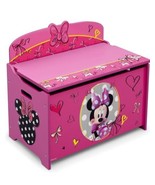 Disney Minnie Mouse Deluxe Wood Toy Box by Delta Children - £48.83 GBP