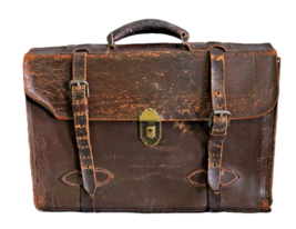 Vintage Leather Briefcace Oregon State Tax Commission, Income Tax Div 19... - €80,04 EUR