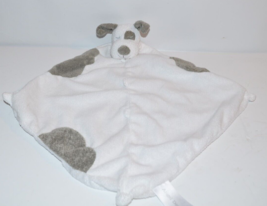 Angel Dear Lovey Security Blanket Plush Puppy Dog Gray Spot Boy Girl flat knots - £9.95 GBP