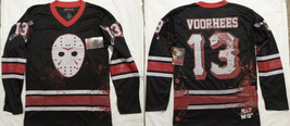 Friday The 13th Horror Movie Jason Voorhees Bloody Hockey Jersey Shirt M - $37.99
