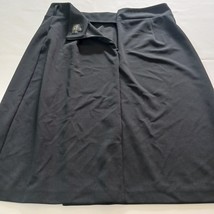 Worthington Back Zipper Women's Black Skirt Size 14 Measured Waist 33 image 2