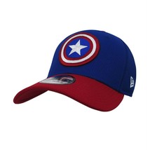 Captain America Red Blue 39Thirty Baseball Cap Blue - £37.44 GBP