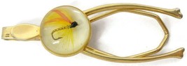 Anson Tie Bar Gold Tone Trout Fly Vintage - $44.54