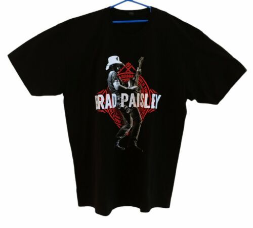 Primary image for Brad Paisley Weekend Warrior World Tour Concert Black T Shirt Men's Size XL 