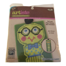 Zweigart Artiste Mini Cross Stitch Kit Caterpillar Glasses Nerd Craft Pr... - $4.99