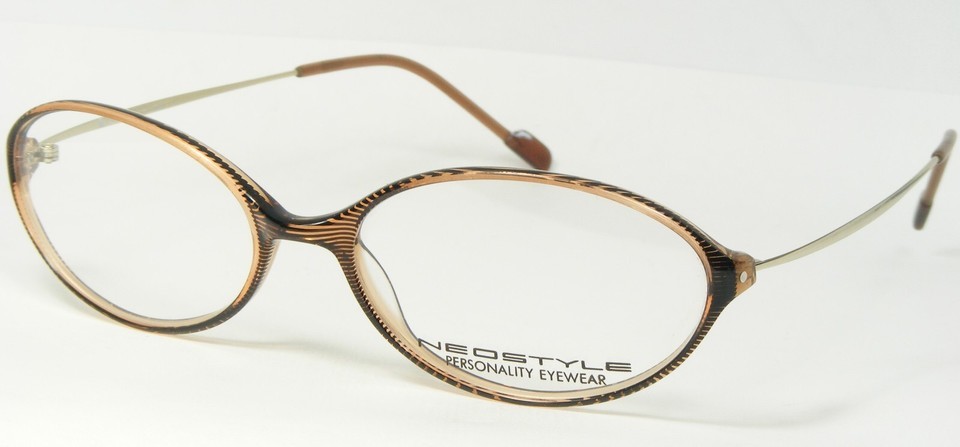NEOSTYLE COLLEGE 293 146 LIGHT AMBER-BROWN /STRIPED BLACK EYEGLASSES 49-... - $84.06