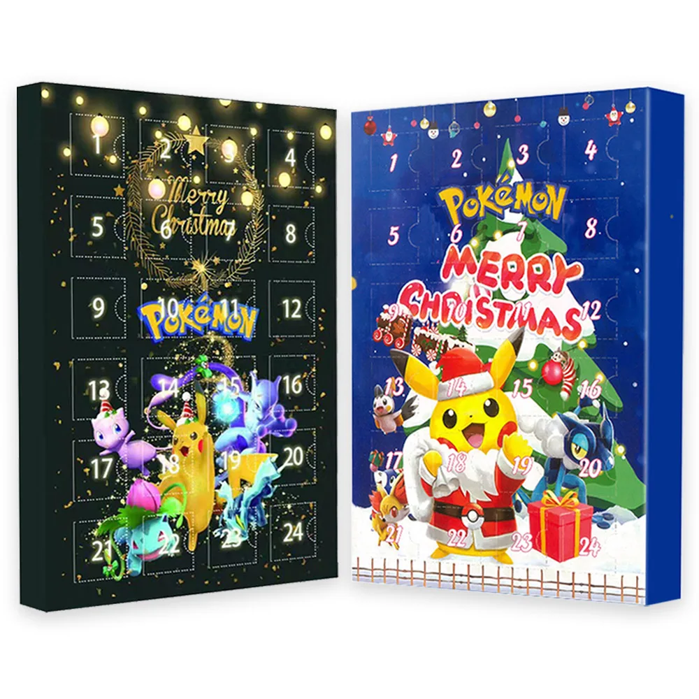 24Pcs/Box Pokemon Christmas Advent Calendar Kawaii Pikachu Random Anime Action - £16.81 GBP