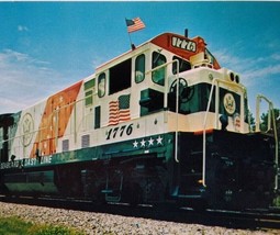 Railroad Postcard Train Locomotive Spirit Of 76 Seaboard Coast Line 1776 US Flag - £6.95 GBP