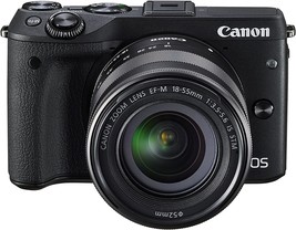 Canon 9694B011 24.2Mp Eos M3 Mirrorless Digital Camera (Black) - £473.29 GBP